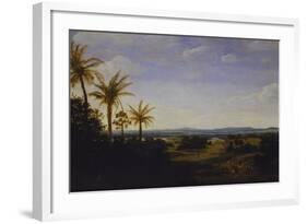 An Extensive Landscape in Brazil with the Portuguese Residence, the Church and the Casa-Grande,…-Frans Jansz Post-Framed Giclee Print