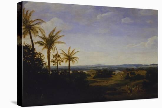 An Extensive Landscape in Brazil with the Portuguese Residence, the Church and the Casa-Grande,…-Frans Jansz Post-Stretched Canvas