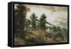 An Extensive Landscape with Cottages in the Foreground, 1561-Jacob Grimmer-Framed Stretched Canvas