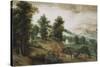 An Extensive Landscape with Cottages in the Foreground, 1561-Jacob Grimmer-Stretched Canvas