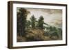 An Extensive Landscape with Cottages in the Foreground, 1561-Jacob Grimmer-Framed Giclee Print