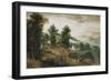 An Extensive Landscape with Cottages in the Foreground, 1561-Jacob Grimmer-Framed Giclee Print