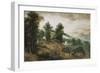 An Extensive Landscape with Cottages in the Foreground, 1561-Jacob Grimmer-Framed Giclee Print