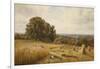 An Extensive Landscape with Harvesters, 1873-Edmund George Warren-Framed Giclee Print