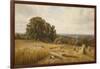 An Extensive Landscape with Harvesters, 1873-Edmund George Warren-Framed Giclee Print