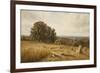 An Extensive Landscape with Harvesters, 1873-Edmund George Warren-Framed Giclee Print