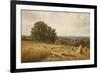 An Extensive Landscape with Harvesters, 1873-Edmund George Warren-Framed Giclee Print