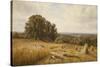 An Extensive Landscape with Harvesters, 1873-Edmund George Warren-Stretched Canvas