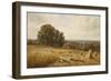 An Extensive Landscape with Harvesters-Edmund George Warren-Framed Giclee Print