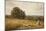 An Extensive Landscape with Harvesters-Edmund George Warren-Mounted Giclee Print