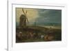 An Extensive Landscape With Travellers Before A Windmill-Pieter Brueghel the Younger-Framed Premium Giclee Print
