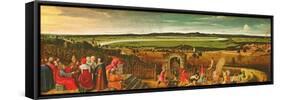 An Extensive River Landscape with the Parable of the Tenants and the Vineyard Owner-Philipp Uffenbach-Framed Stretched Canvas