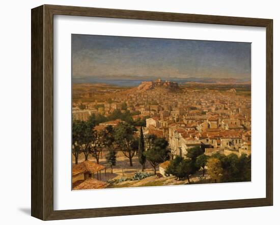 An Extensive View of Athens with the Acropolis, Greek School-null-Framed Giclee Print