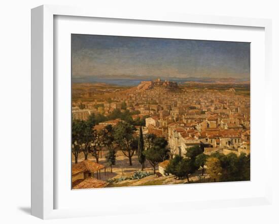 An Extensive View of Athens with the Acropolis, Greek School-null-Framed Giclee Print