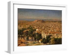 An Extensive View of Athens with the Acropolis, Greek School-null-Framed Giclee Print