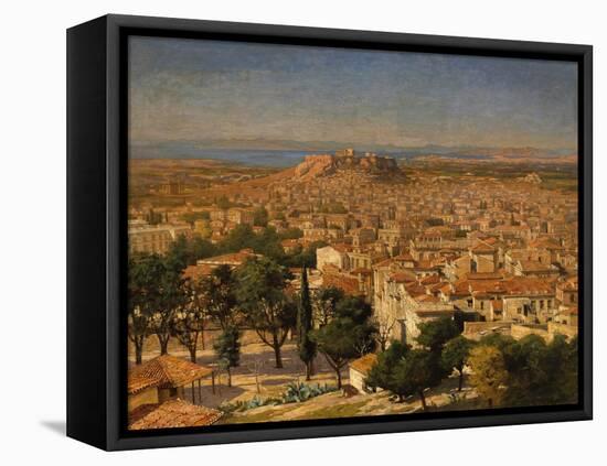 An Extensive View of Athens with the Acropolis, Greek School-null-Framed Stretched Canvas
