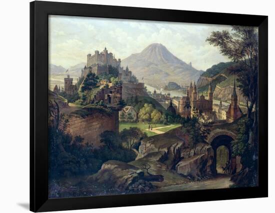 An Extensive View of Salzburg with the Hohensalzburg Fortress-null-Framed Giclee Print