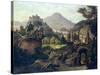 An Extensive View of Salzburg with the Hohensalzburg Fortress-null-Stretched Canvas