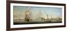 An Extensive View of the Port of Alexandria with a British Man O'War at Anchor-J. Cook-Framed Giclee Print