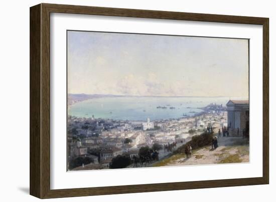 An Extensive View of Theodosia in the Crimea, 1890-Ivan Konstantinovich Aivazovsky-Framed Giclee Print