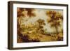 An Extensive Wooded Landscape with Christ on the Road to Emmaus, C.1609-29-Gillis Claesz d'Hondecoeter-Framed Giclee Print