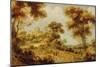 An Extensive Wooded Landscape with Christ on the Road to Emmaus, C.1609-29-Gillis Claesz d'Hondecoeter-Mounted Giclee Print