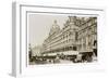 An Exterior View of Harrods London-null-Framed Art Print