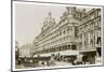 An Exterior View of Harrods London-null-Mounted Art Print