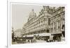 An Exterior View of Harrods London-null-Framed Art Print