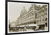 An Exterior View of Harrods London-null-Framed Art Print