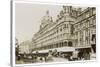An Exterior View of Harrods London-null-Stretched Canvas