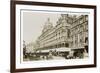 An Exterior View of Harrods London-null-Framed Premium Giclee Print