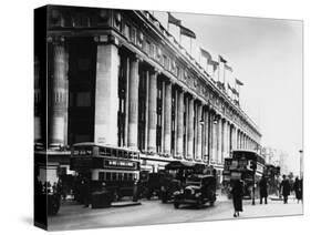 An Exterior View of Selfridges Department Store on London's Oxford Street-null-Stretched Canvas