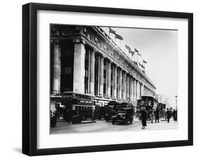 An Exterior View of Selfridges Department Store on London's Oxford Street-null-Framed Photographic Print