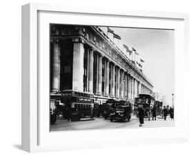 An Exterior View of Selfridges Department Store on London's Oxford Street-null-Framed Photographic Print