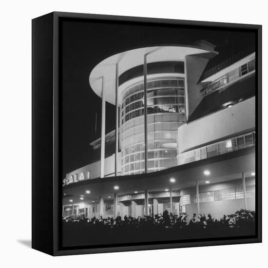 An Exterior View of the Jai-Alai in Manila-Carl Mydans-Framed Stretched Canvas