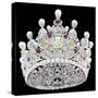 An Extraordinary Coloured Diamond, Diamond, Natural Pearl and Ruby Crown-null-Stretched Canvas