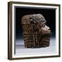 An Extremely Fine Benin Bronze Head, Uhunmwun-Elao (Middle Period)-null-Framed Giclee Print