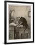 An Extremely Talented Aspiring Monkey Artist Sketches a Less Fortunate Fellow Monkey-Pirodon-Framed Art Print