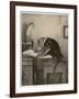 An Extremely Talented Aspiring Monkey Artist Sketches a Less Fortunate Fellow Monkey-Pirodon-Framed Art Print