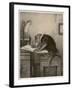 An Extremely Talented Aspiring Monkey Artist Sketches a Less Fortunate Fellow Monkey-Pirodon-Framed Art Print