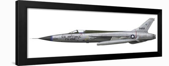 An F-105D Thunderchief Assigned to the Vietnam Air National Guard-Stocktrek Images-Framed Art Print