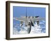 An F-15C Eagle Prepares to Refuel over Orland, Norway-null-Framed Photographic Print