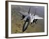 An F-15E Strike Eagle Aircraft in Flight Over Afghanistan-Stocktrek Images-Framed Photographic Print