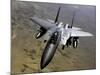 An F-15E Strike Eagle Aircraft in Flight Over Afghanistan-Stocktrek Images-Mounted Photographic Print