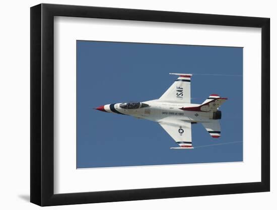 An F-16 of the U.S. Air Force Air Demonstration Squadron Thunderbirds-Stocktrek Images-Framed Premium Photographic Print