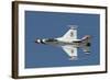 An F-16 of the U.S. Air Force Air Demonstration Squadron Thunderbirds-Stocktrek Images-Framed Photographic Print