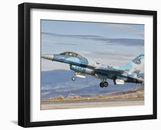 An F-16A Fighting Falcon of the Famous US Navy Topgun Naval Fighter Weapons School-Stocktrek Images-Framed Photographic Print