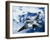 An F-16C Falcon from the 18th Aggressor Squadron Flies Over An Alaskan Mountain Range-Stocktrek Images-Framed Photographic Print