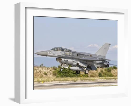 An F-16D of the Royal Singapore Air Force-Stocktrek Images-Framed Photographic Print